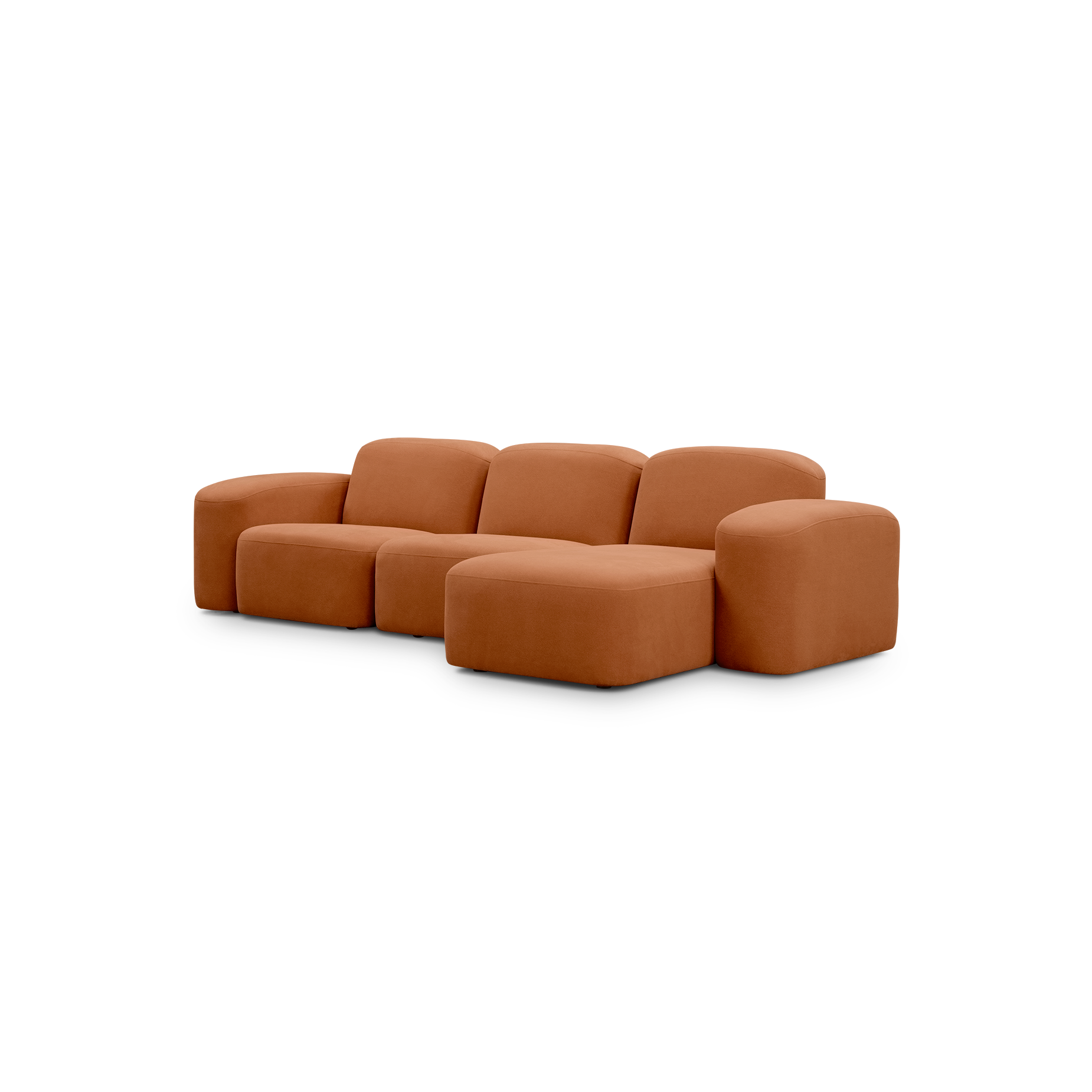 Muse 3 Seat RAF Chaise Sofa - [ Cabarita Hazel ]