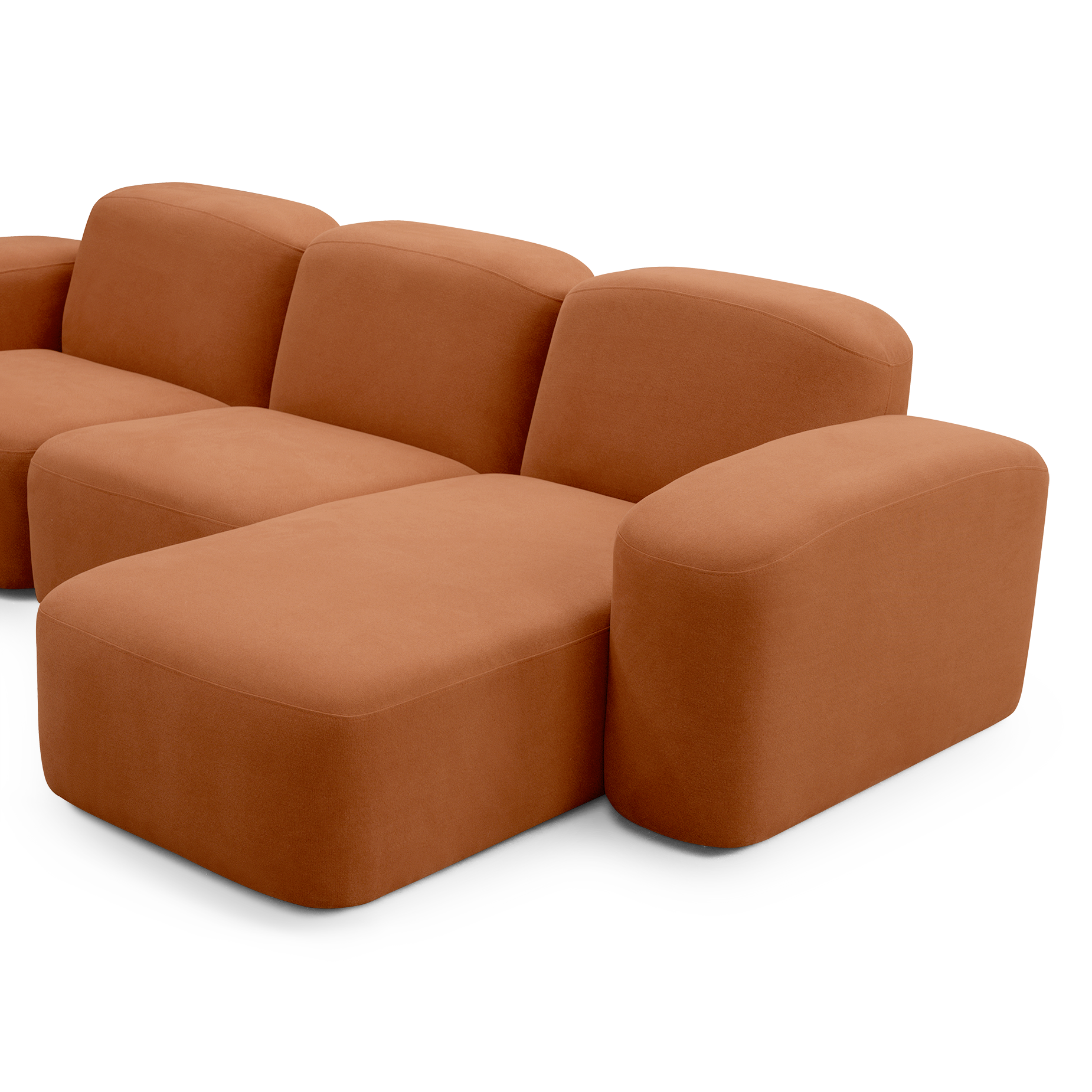 Muse 3 Seat RAF Chaise Sofa - [ Cabarita Hazel ]