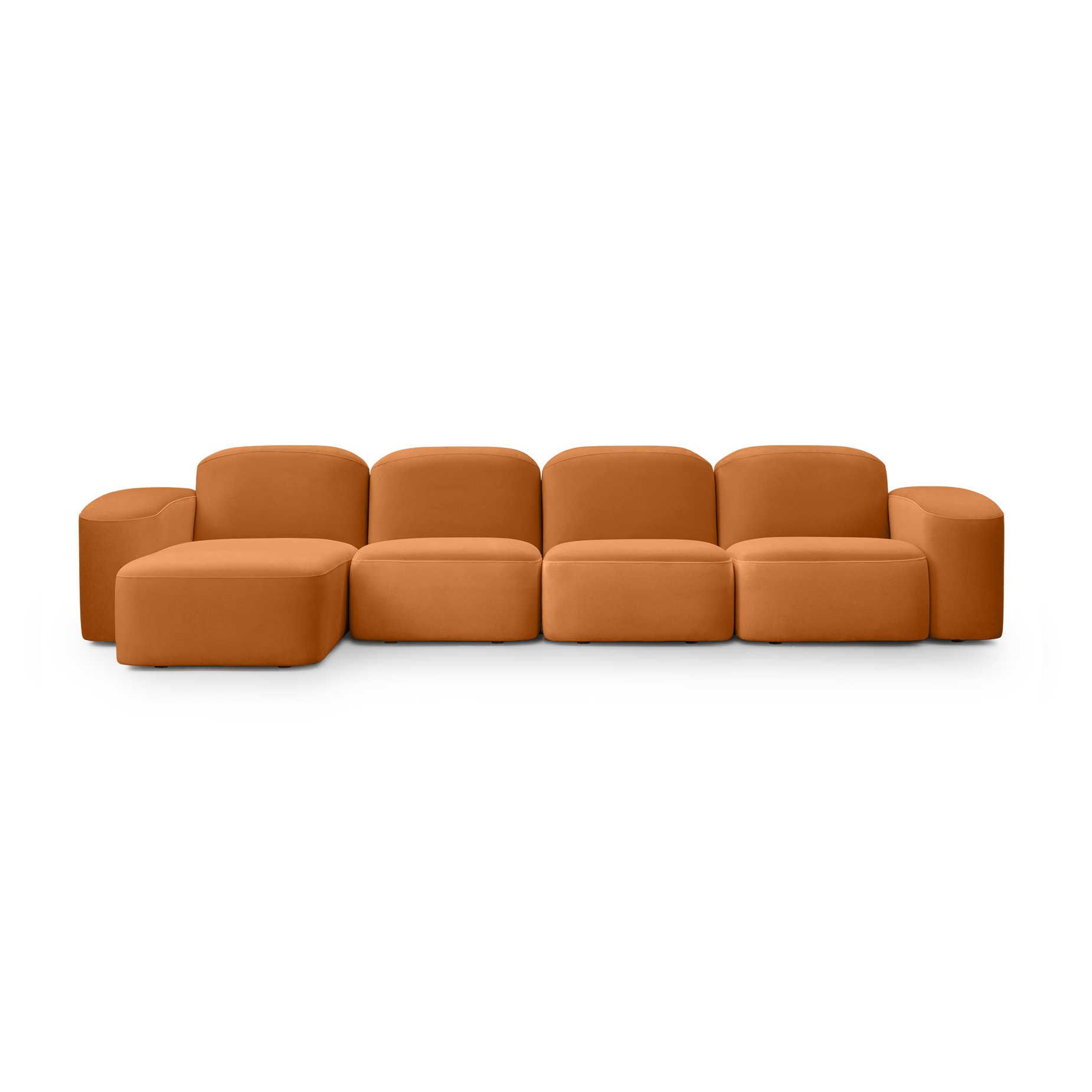 Muse 4 Seat LAF Chaise Sofa - [ Malibu Caramel ]