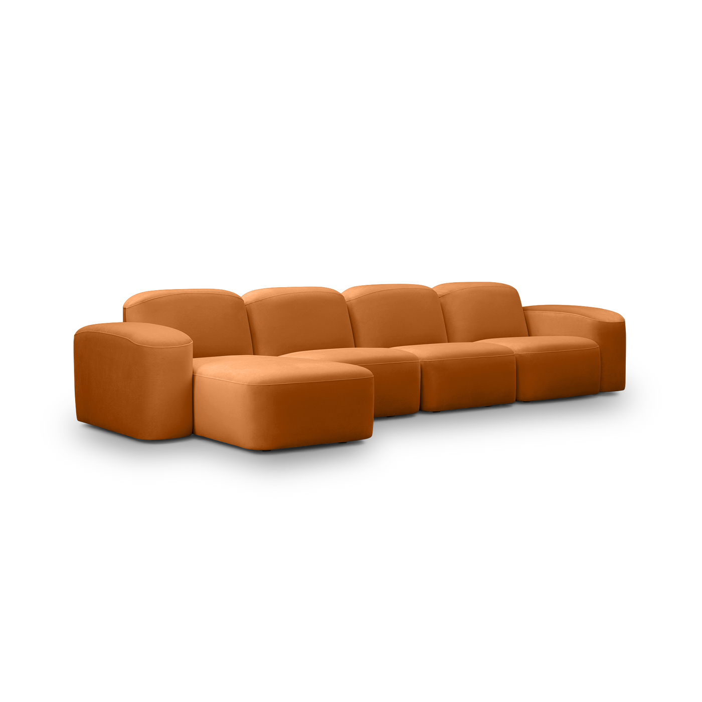 Muse 4 Seat LAF Chaise Sofa - [ Malibu Caramel ]