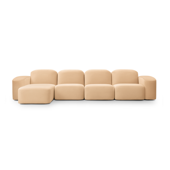 Muse 4 Seat LAF Chaise Sofa - [ Malibu Dune ]