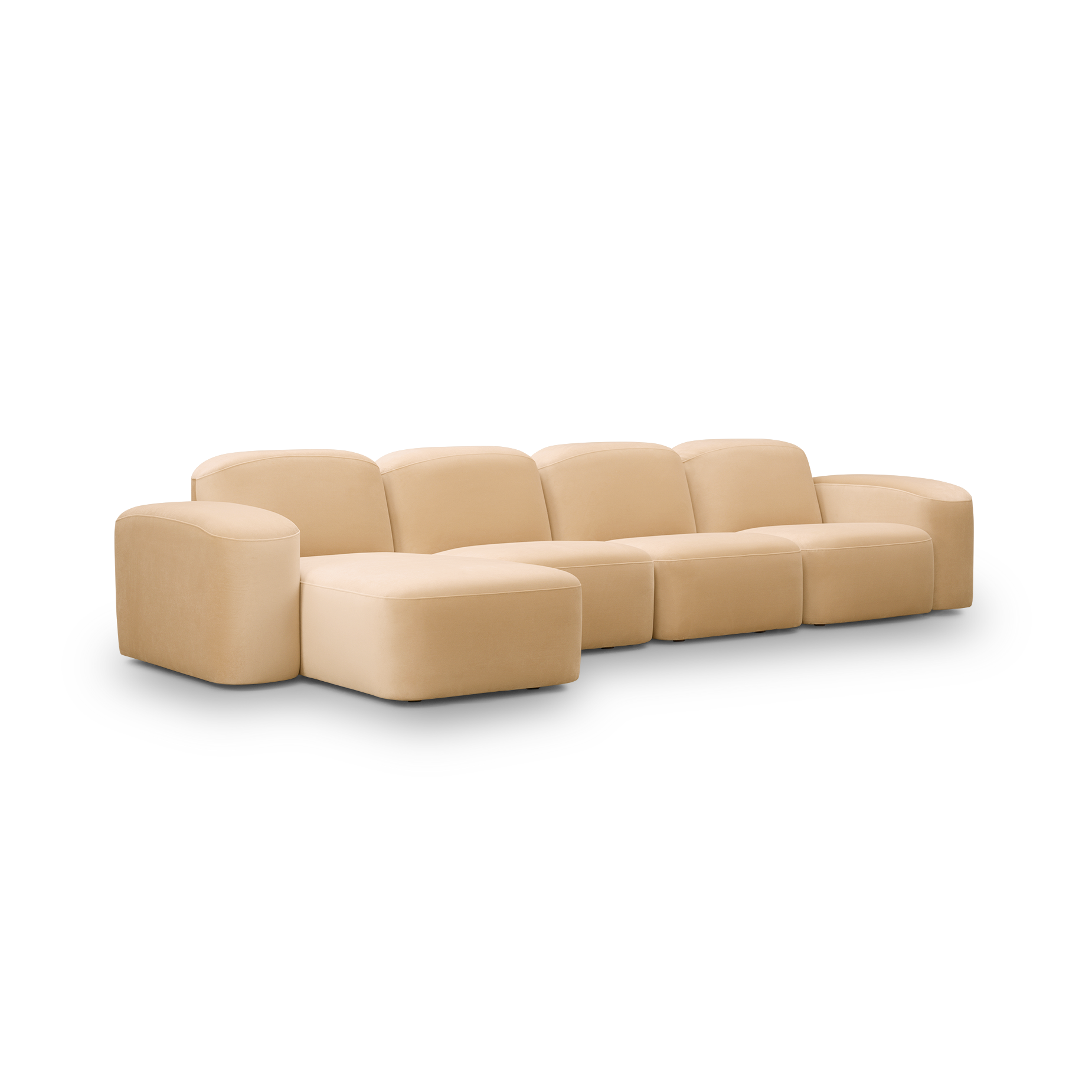 Muse 4 Seat LAF Chaise Sofa - [ Malibu Dune ]