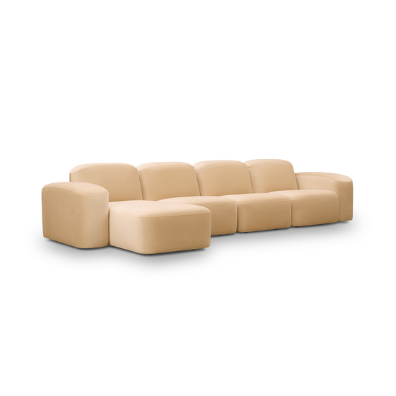 Muse 4 Seat LAF Chaise Sofa - [ Malibu Dune ]