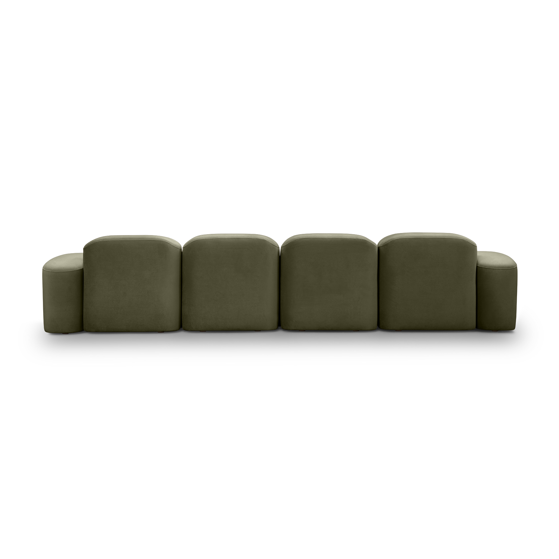 Muse 4 Seat LAF Chaise Sofa - [ Malibu Matcha ]