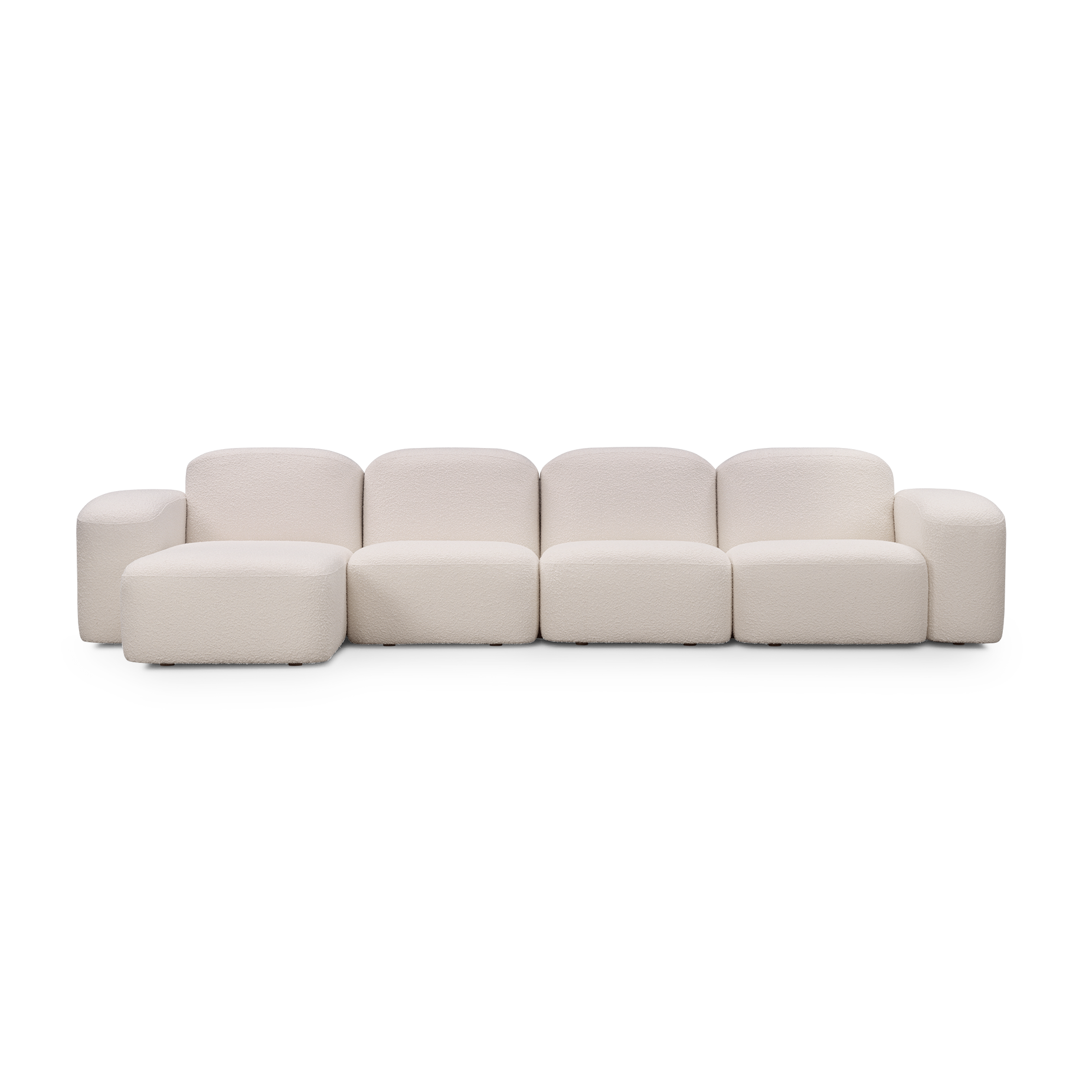 Muse 4 Seat LAF Chaise Sofa - [ Bronte La Creme ]