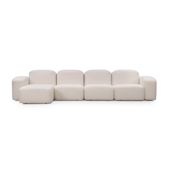 Muse 4 Seat LAF Chaise Sofa - [ Bronte La Creme ]
