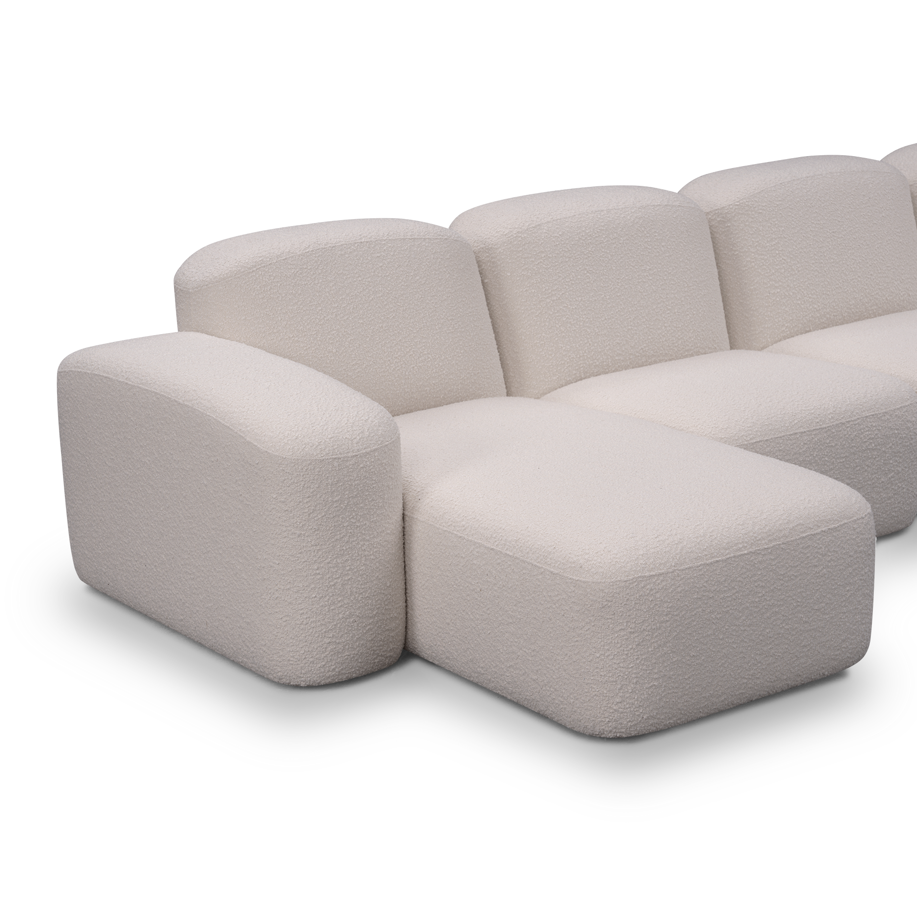 Muse 4 Seat LAF Chaise Sofa - [ Bronte La Creme ]
