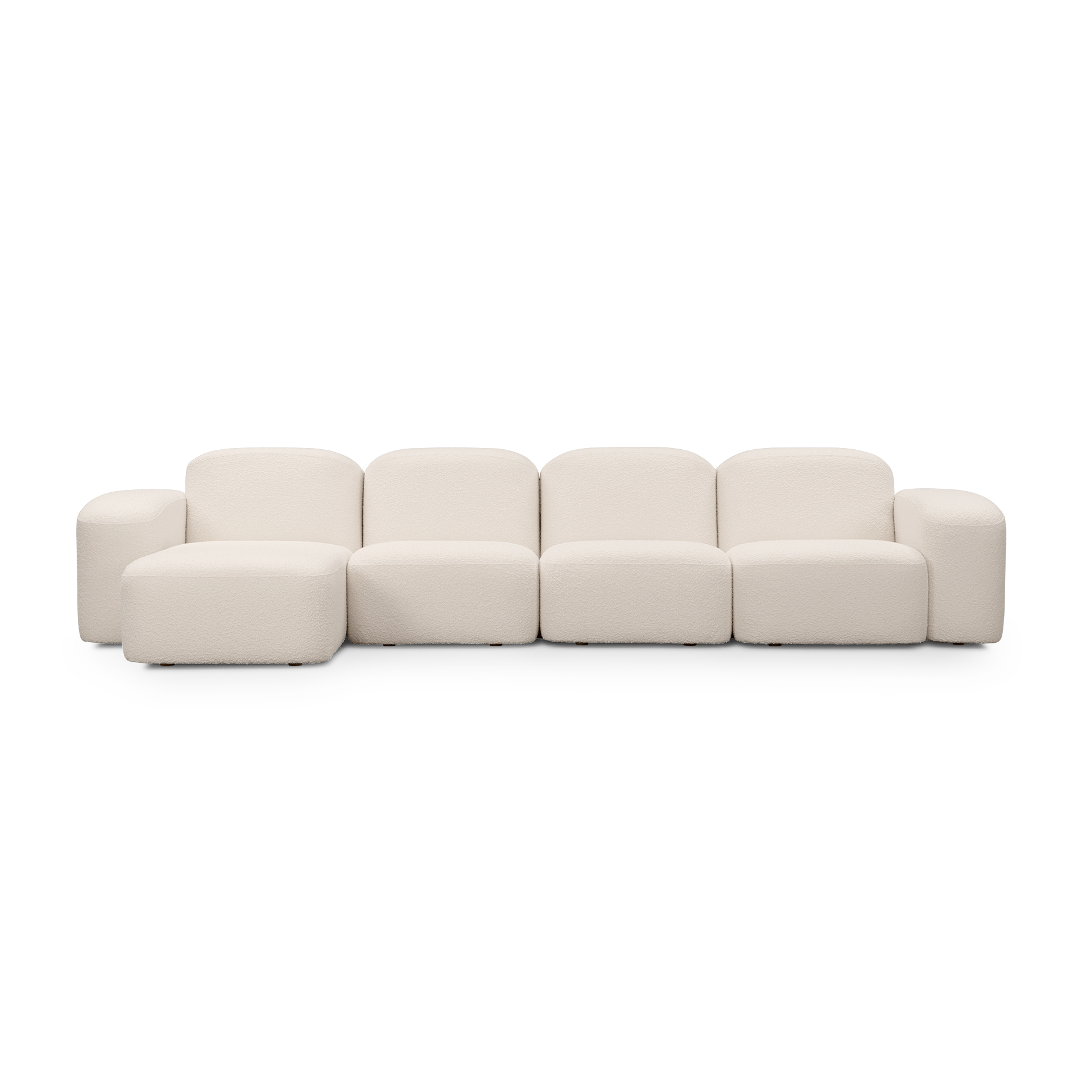Muse 4 Seat LAF Chaise Sofa - [ Bronte Whipped Cream ]