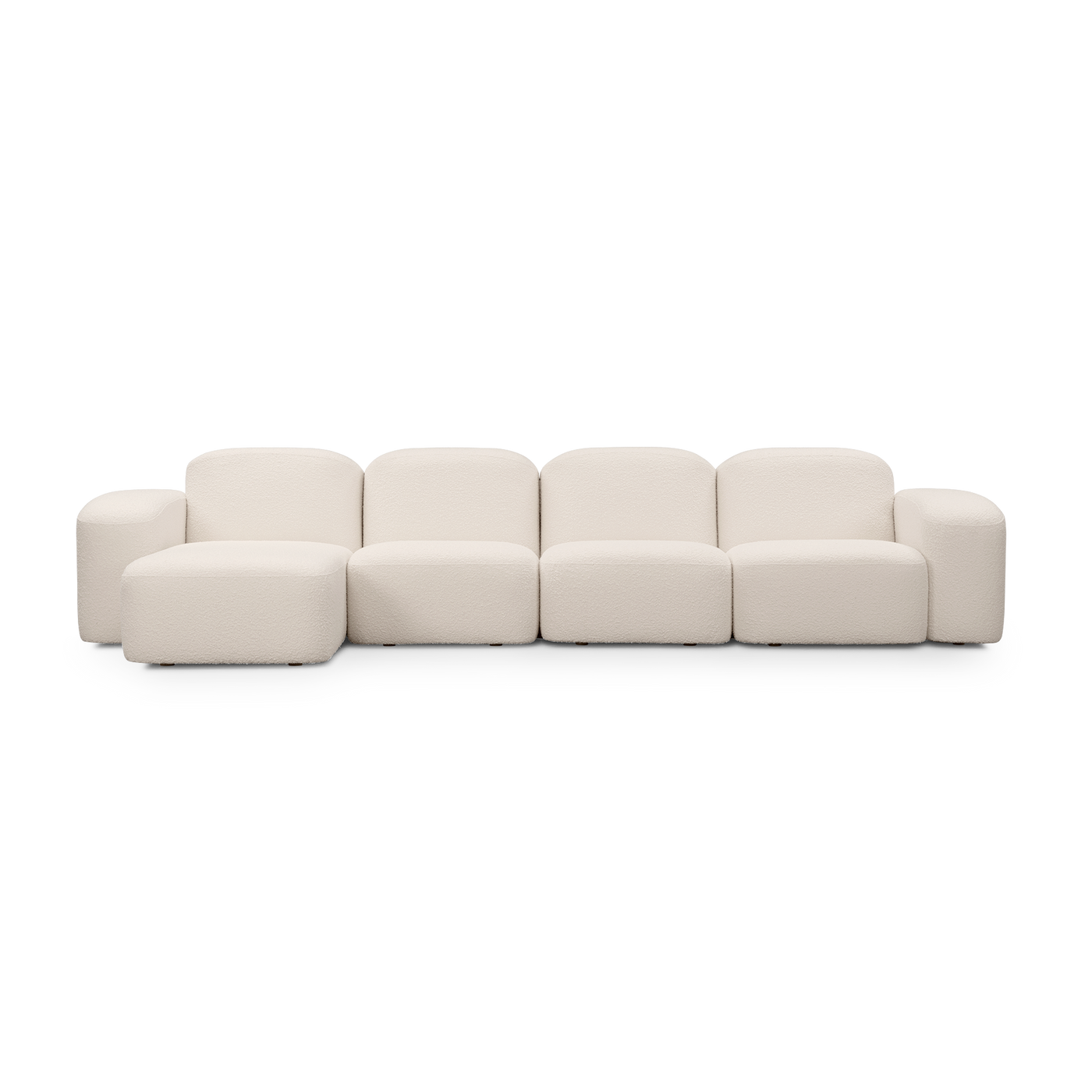 Muse 4 Seat LAF Chaise Sofa - [ Bronte Whipped Cream ]