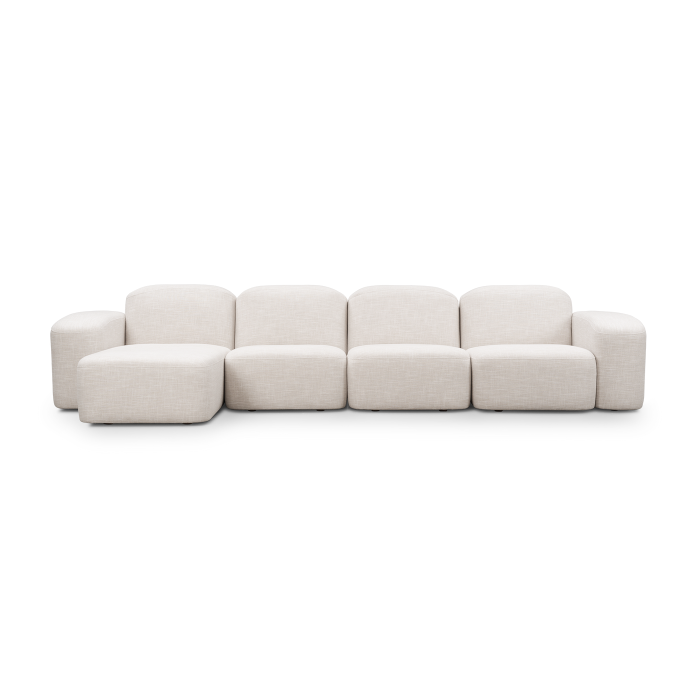 Muse 4 Seat LAF Chaise Sofa - [ Byron Oyster ]
