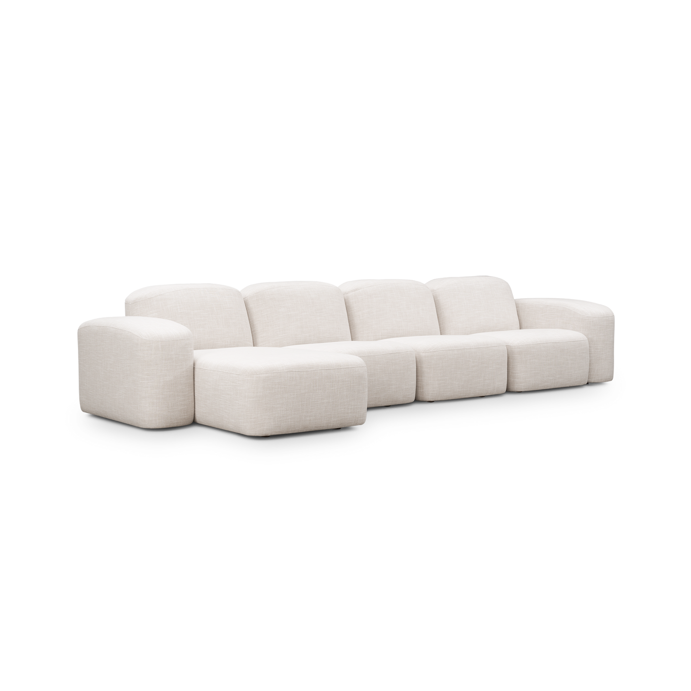 Muse 4 Seat LAF Chaise Sofa - [ Byron Oyster ]