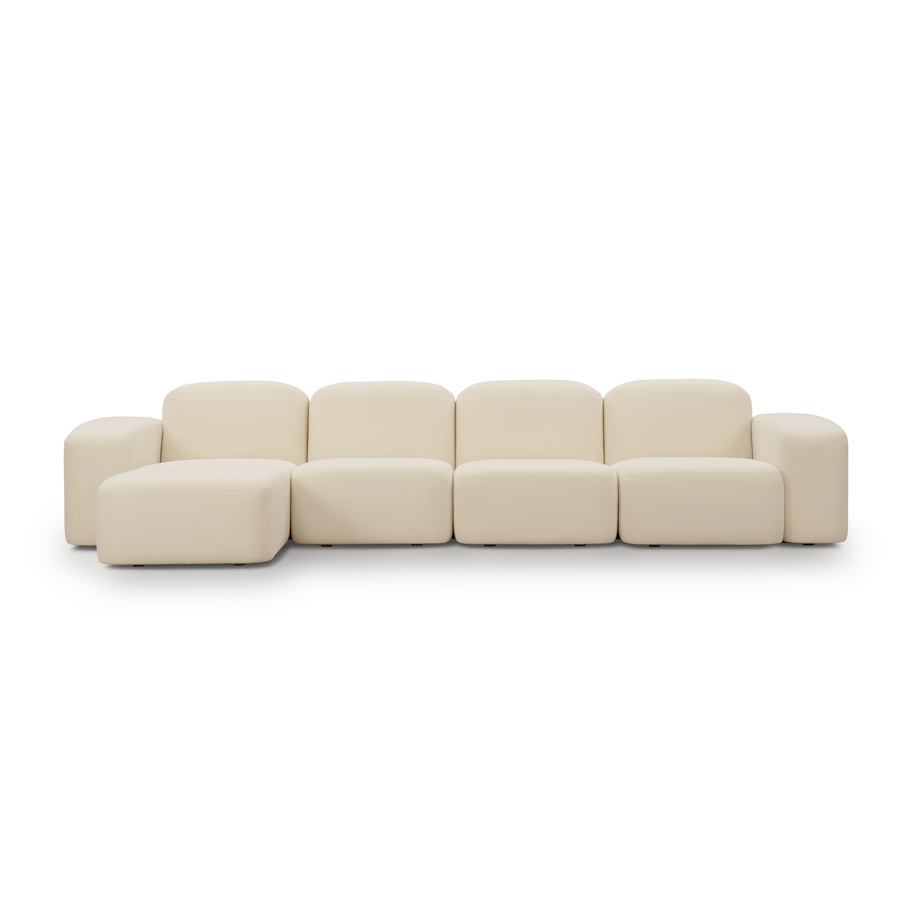 Muse 4 Seat LAF Chaise Sofa - [ Cabarita Natural ]