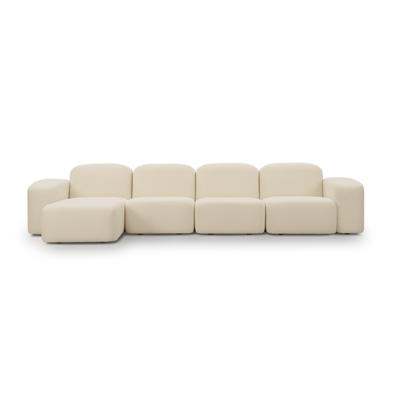 Muse 4 Seat LAF Chaise Sofa - [ Cabarita Natural ]