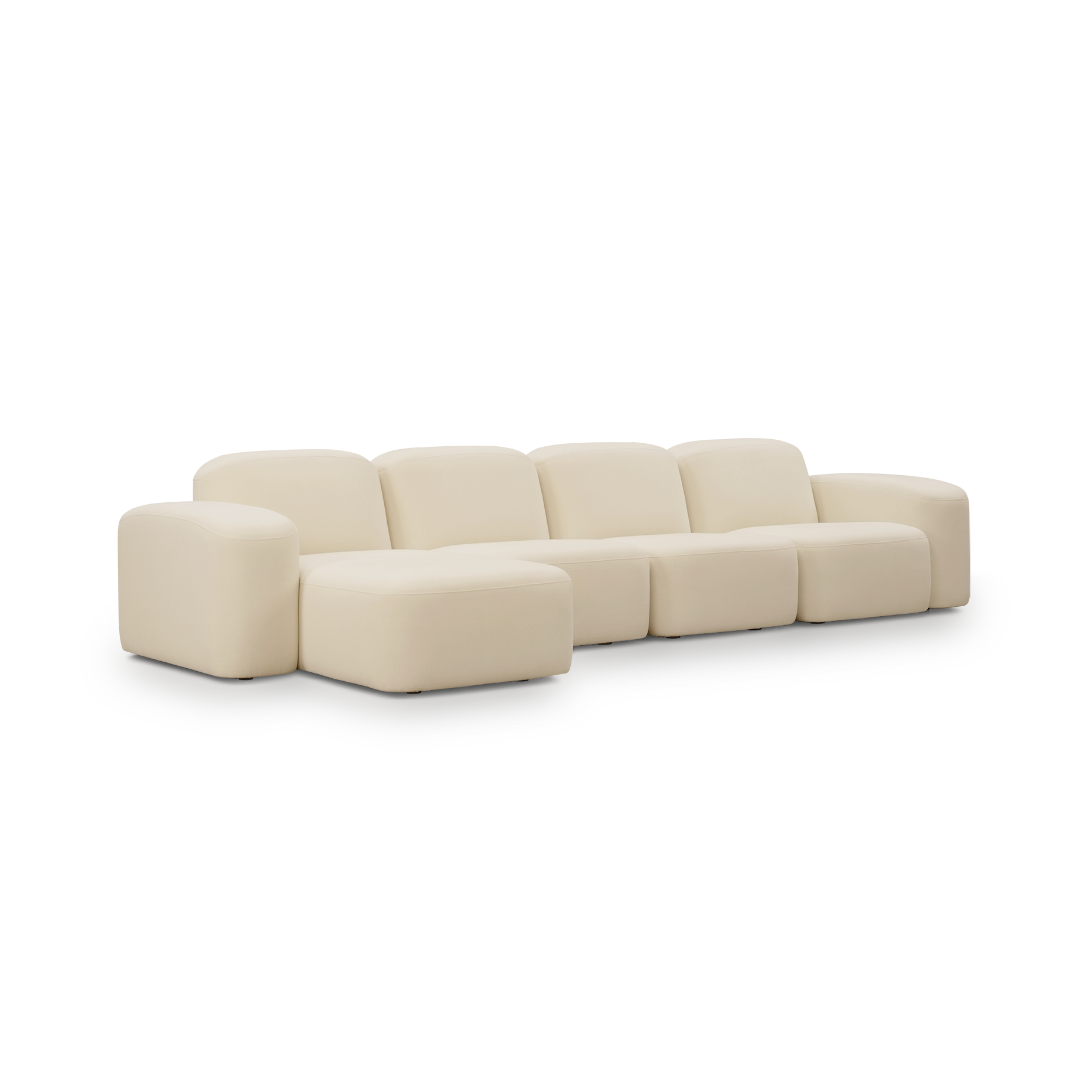 Muse 4 Seat LAF Chaise Sofa - [ Cabarita Natural ]
