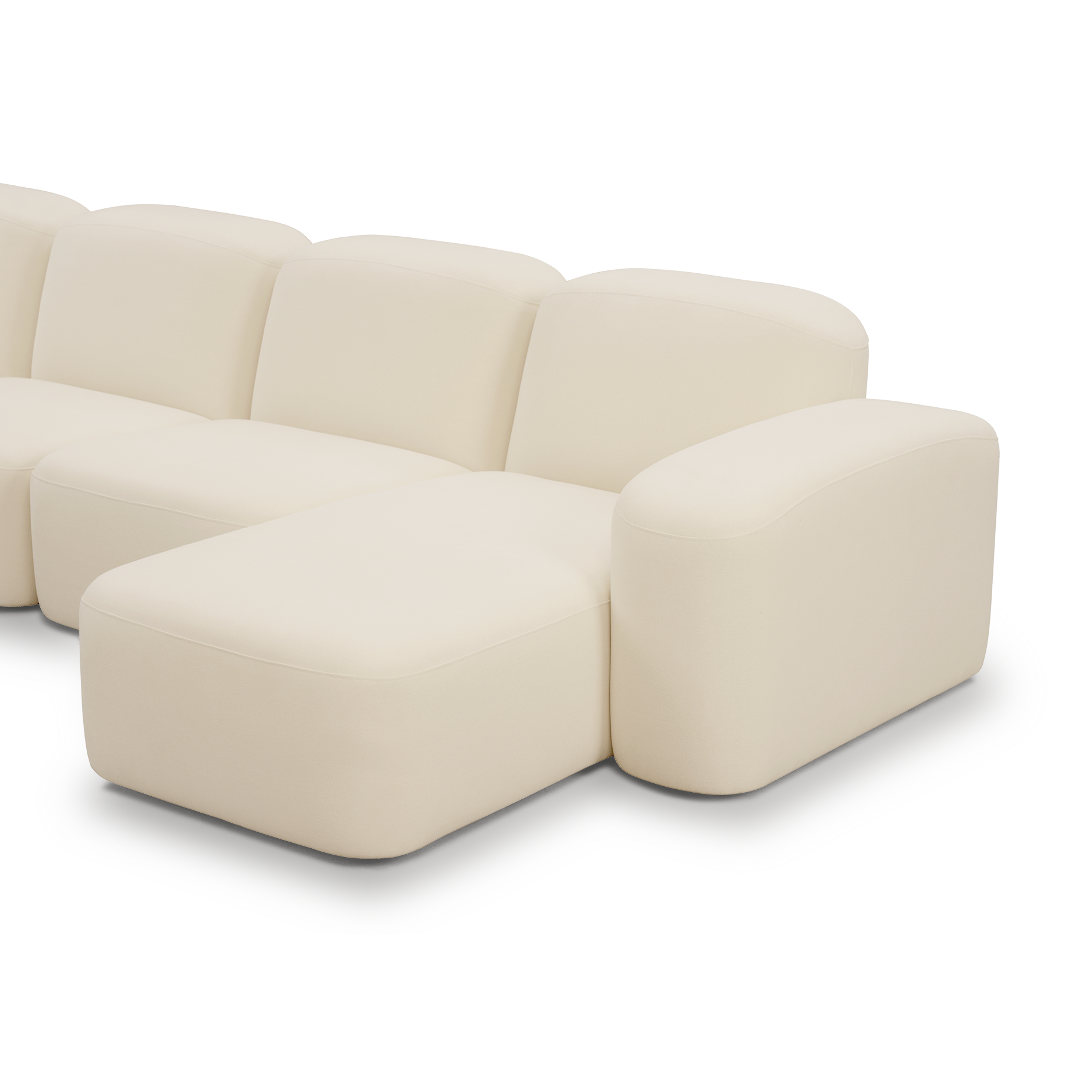 Muse 4 Seat LAF Chaise Sofa - [ Cabarita Natural ]