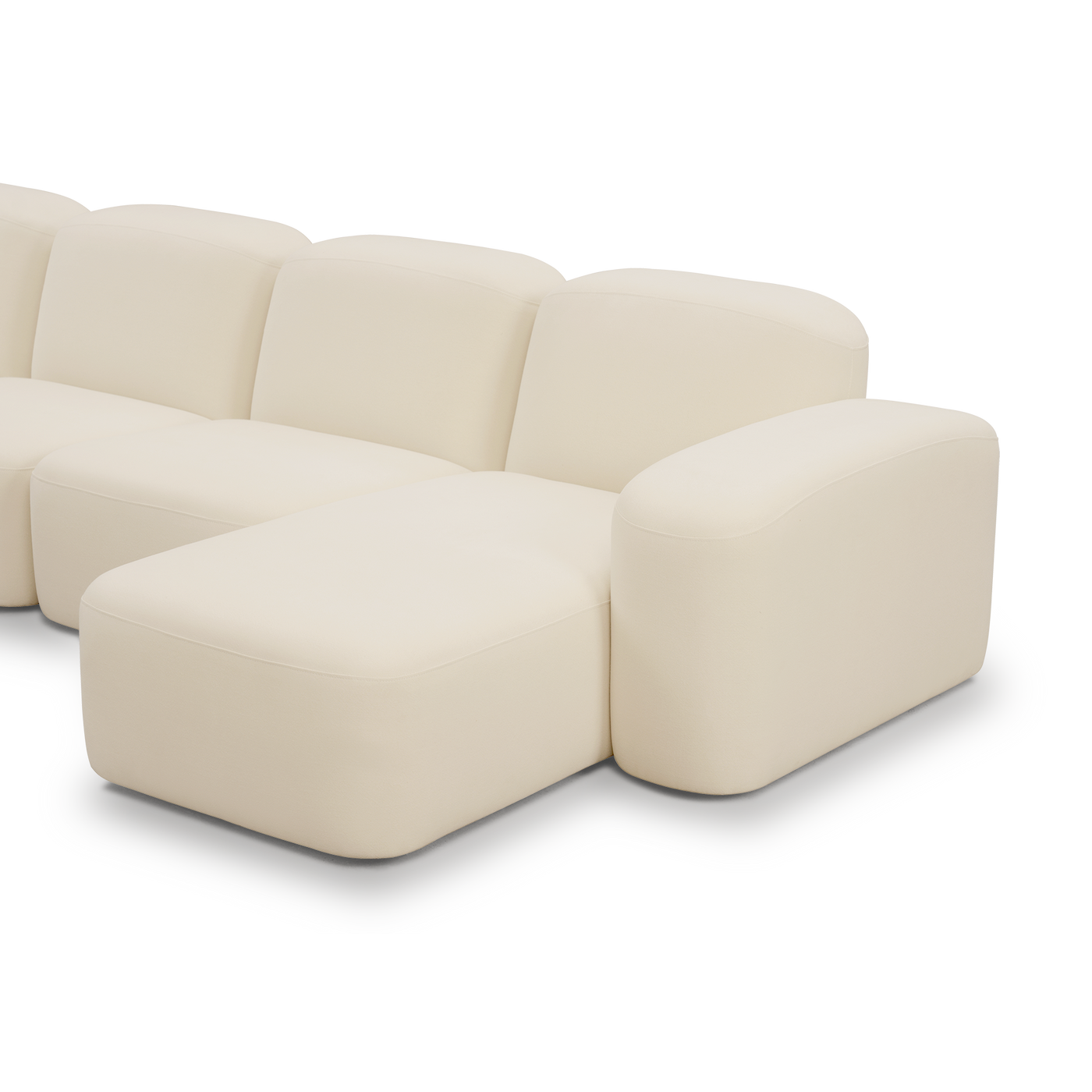 Muse 4 Seat LAF Chaise Sofa - [ Cabarita Natural ]