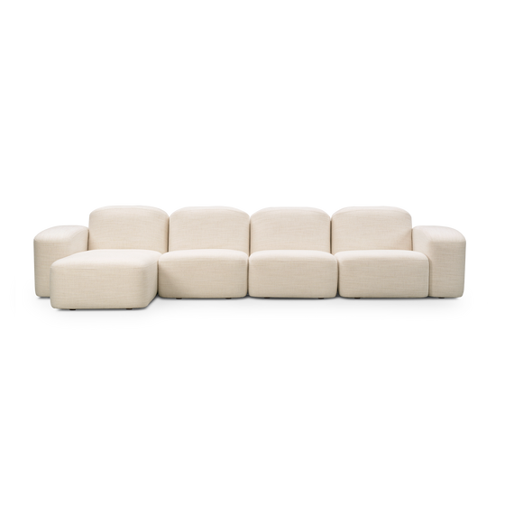 Muse 4 Seat LAF Chaise Sofa - [ Hyams Sable ]