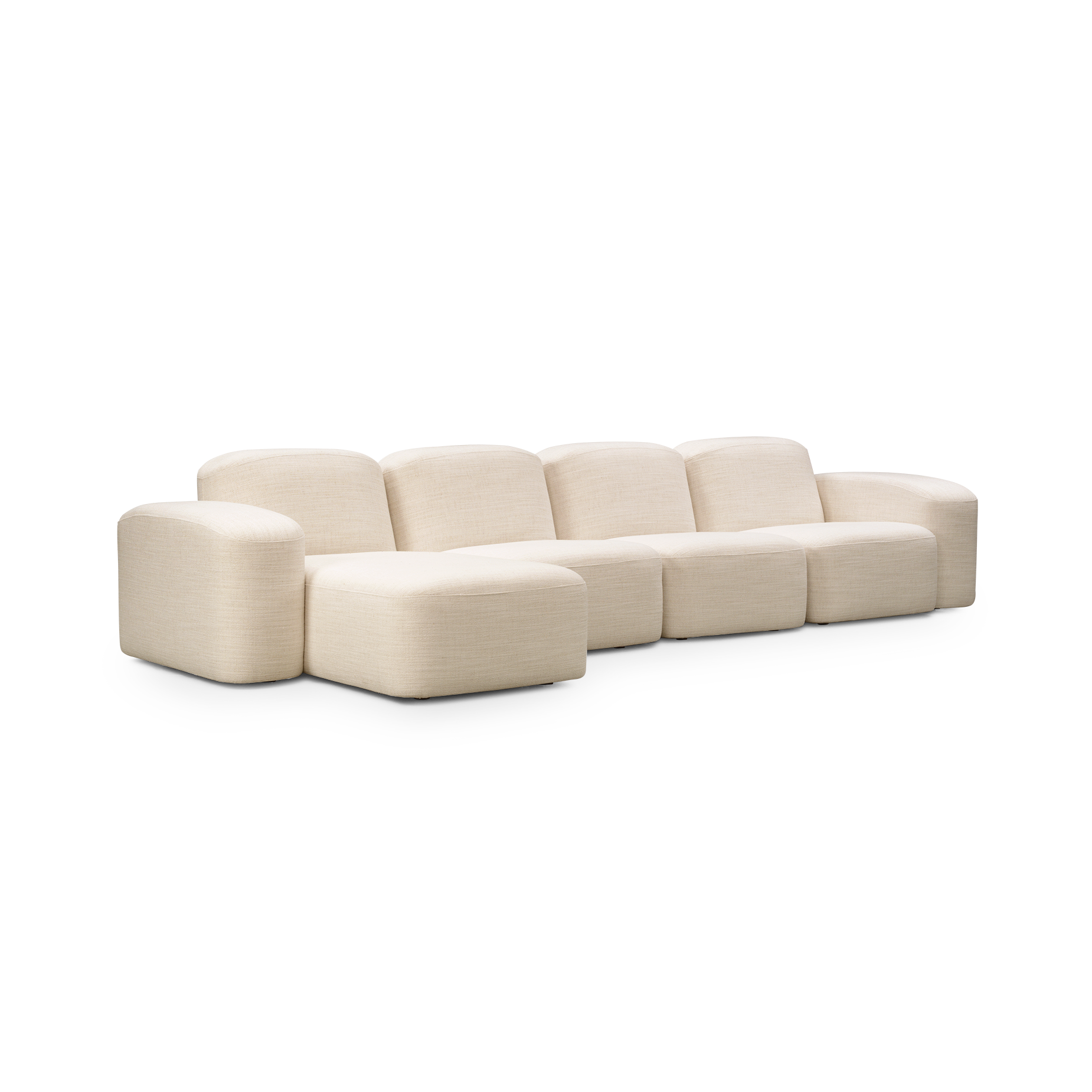 Muse 4 Seat LAF Chaise Sofa - [ Hyams Sable ]