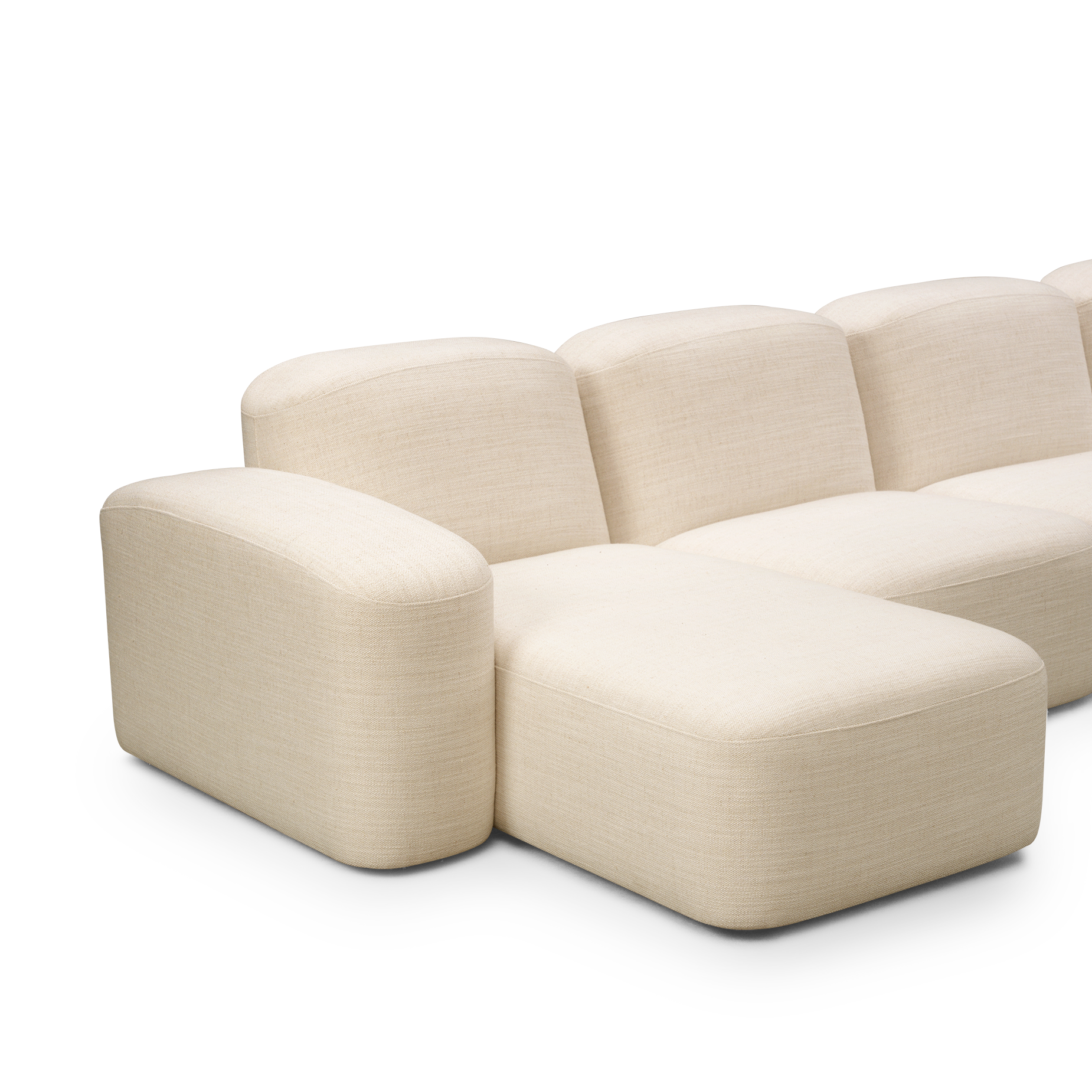 Muse 4 Seat LAF Chaise Sofa - [ Hyams Sable ]