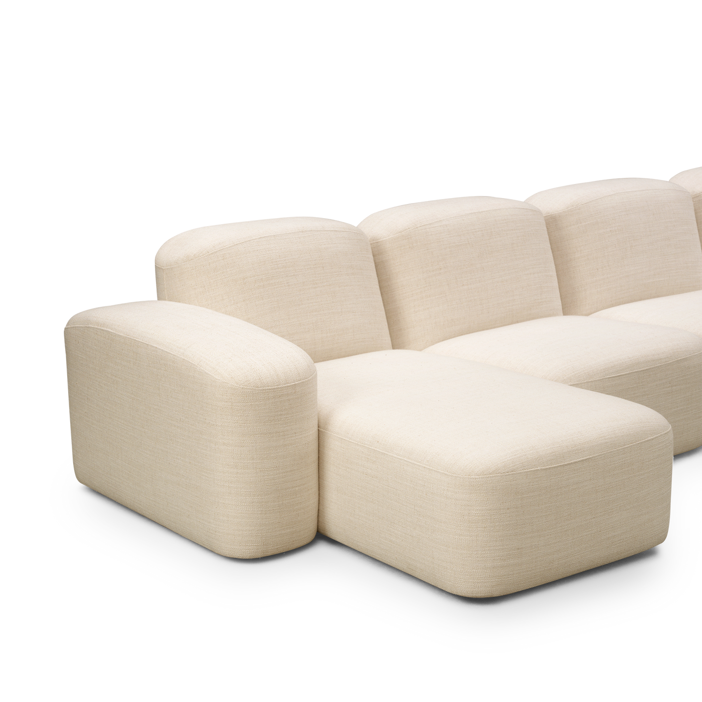 Muse 4 Seat LAF Chaise Sofa - [ Hyams Sable ]