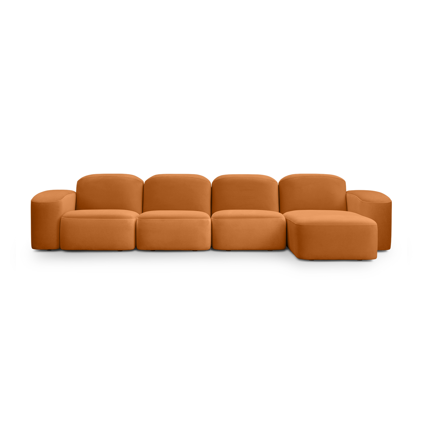 Muse 4 Seat RAF Chaise Sofa - [ Malibu Caramel ]