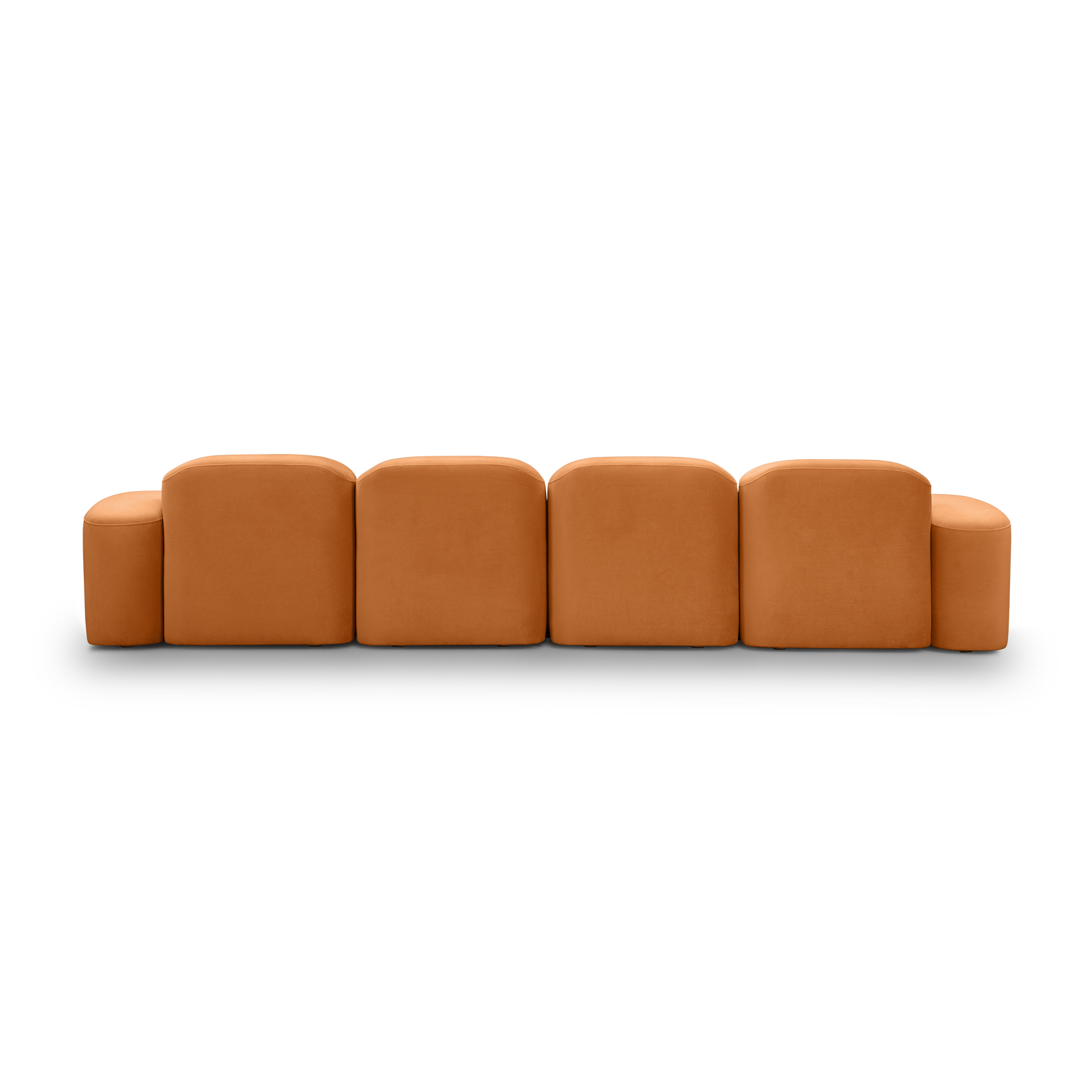 Muse 4 Seat RAF Chaise Sofa - [ Malibu Caramel ]