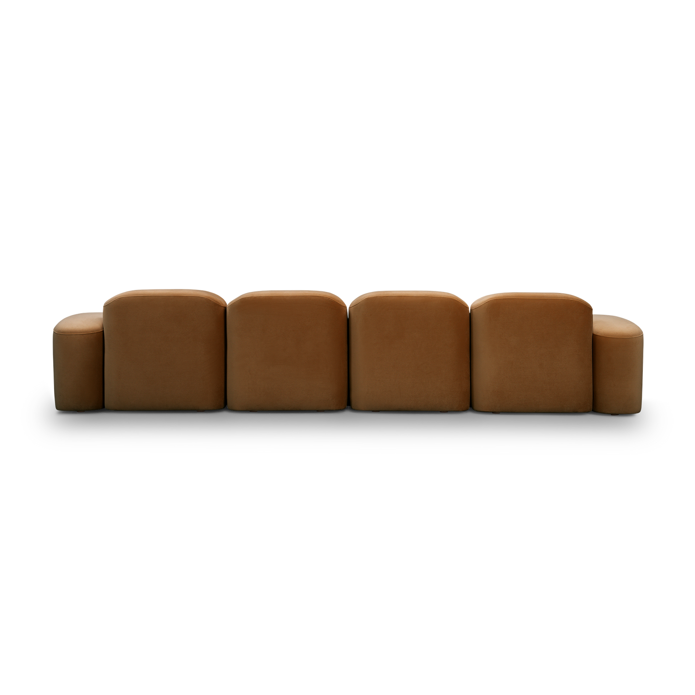 Muse 4 Seat RAF Chaise Sofa - [ Malibu Cognac ]