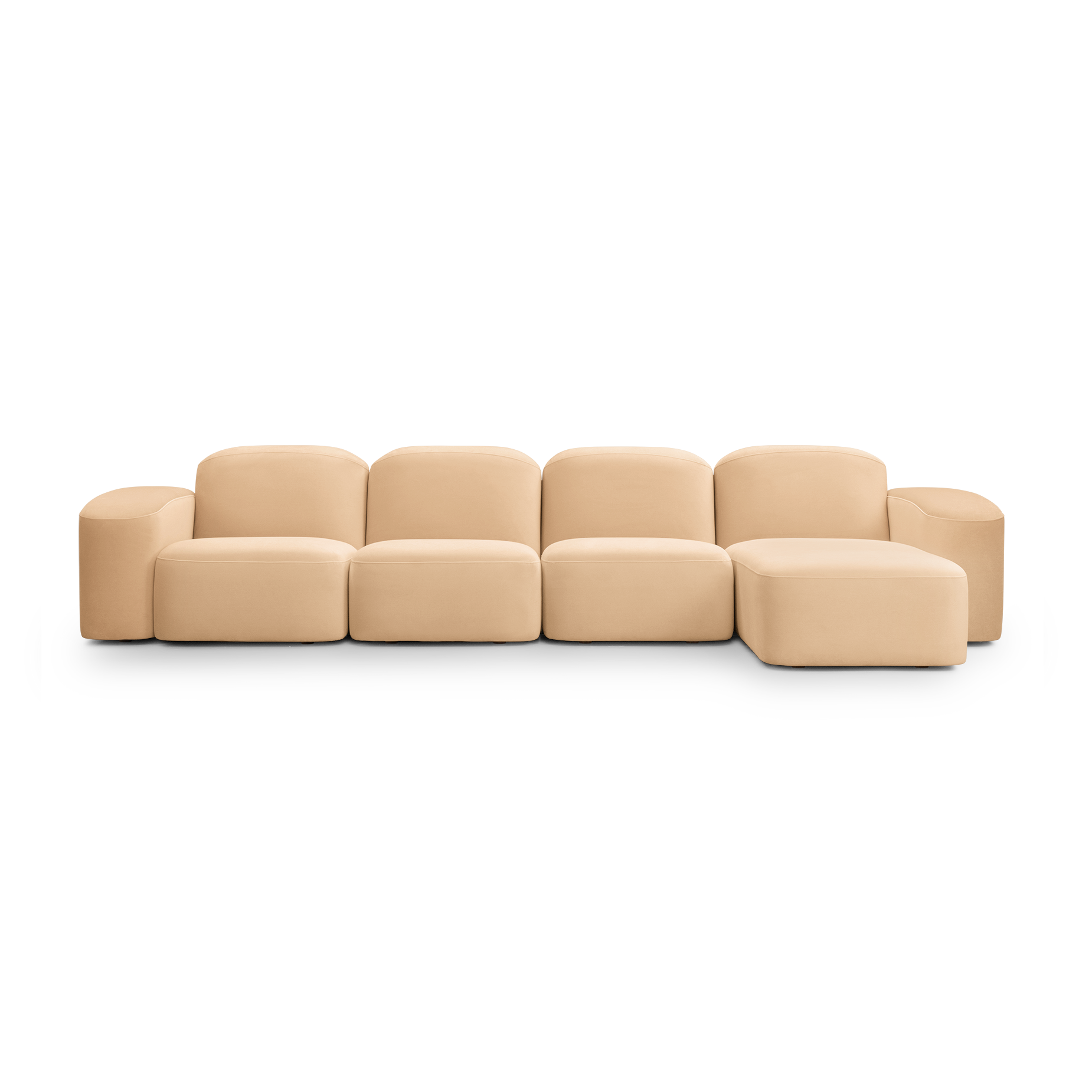 Muse 4 Seat RAF Chaise Sofa - [ Malibu Dune ]