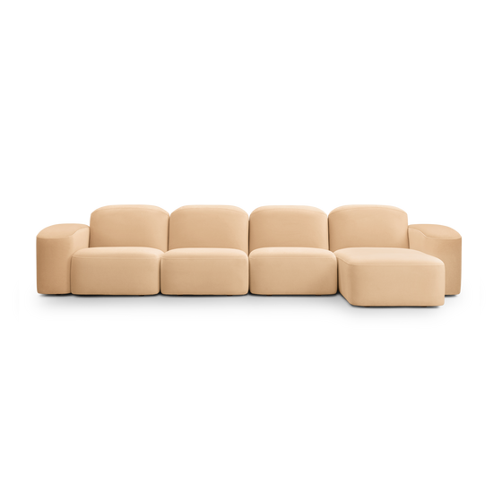 Muse 4 Seat RAF Chaise Sofa - [ Malibu Dune ]