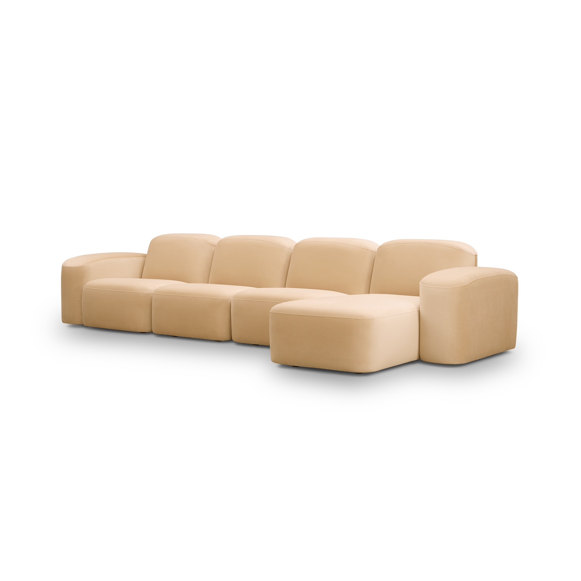 Muse 4 Seat RAF Chaise Sofa - [ Malibu Dune ]