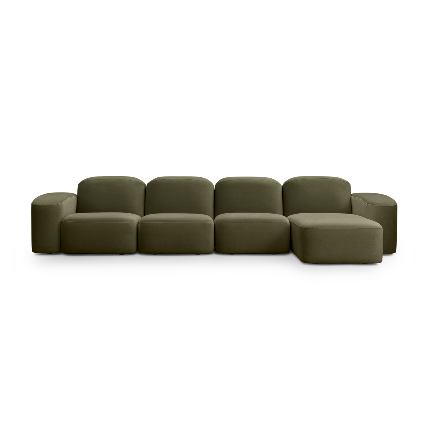 Muse 4 Seat RAF Chaise Sofa - [ Malibu Matcha ]