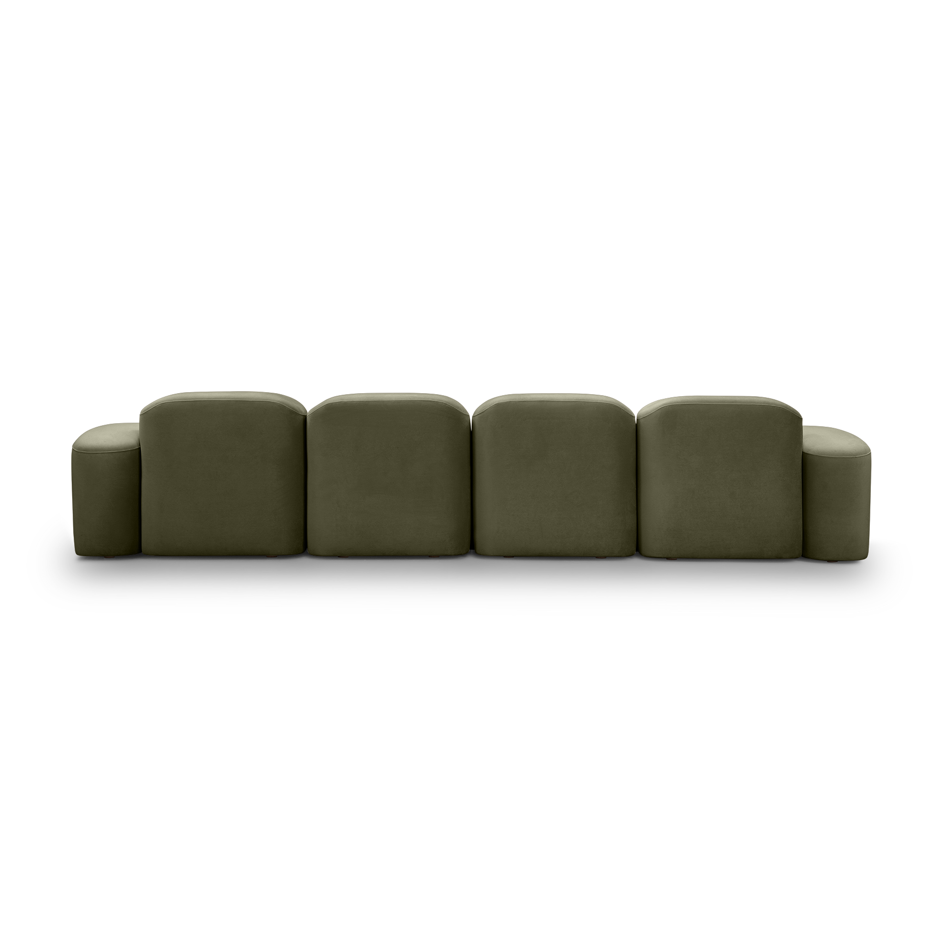 Muse 4 Seat RAF Chaise Sofa - [ Malibu Matcha ]
