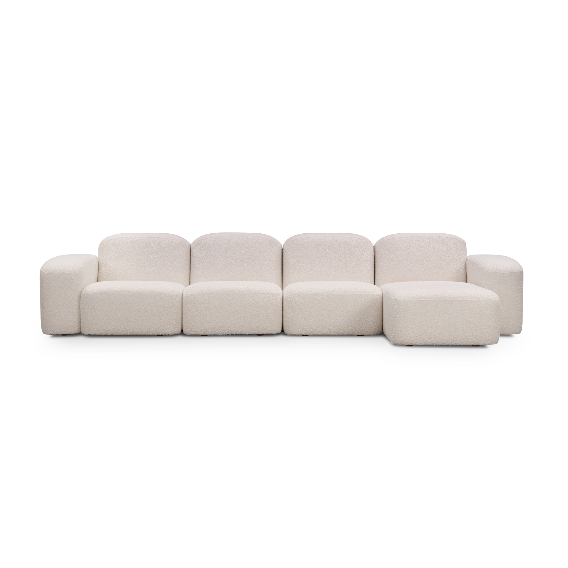Muse 4 Seat RAF Chaise Sofa - [ Bronte La Creme ]