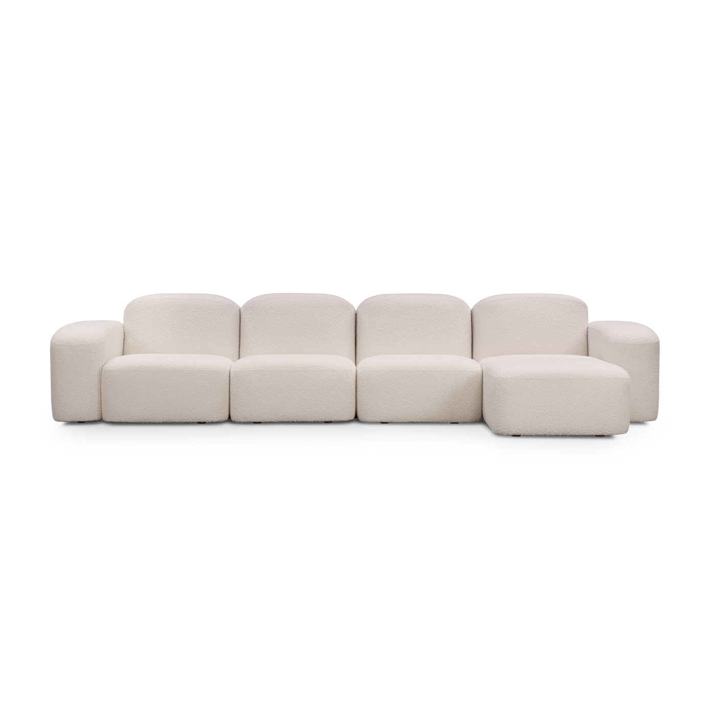 Muse 4 Seat RAF Chaise Sofa - [ Bronte La Creme ]