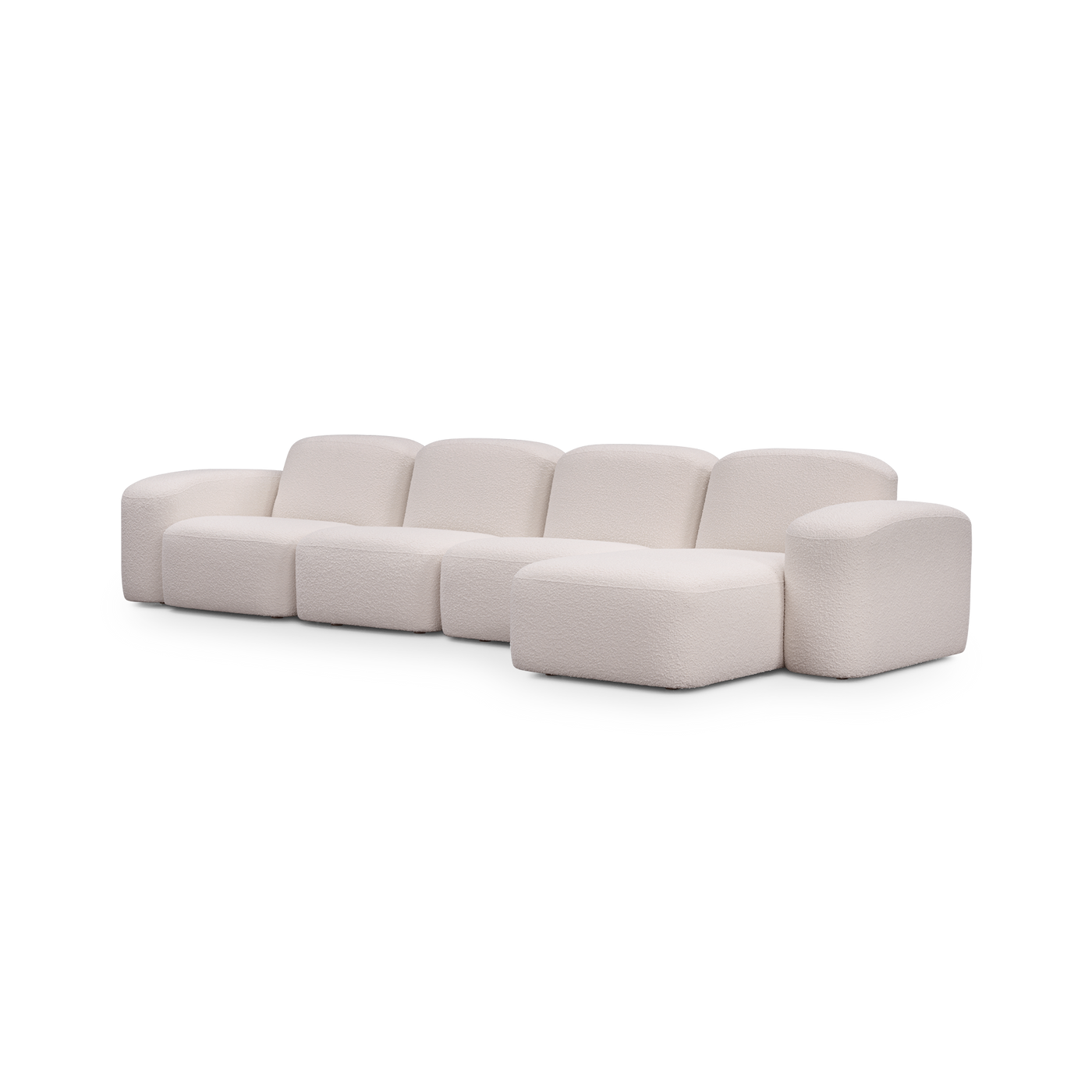 Muse 4 Seat RAF Chaise Sofa - [ Bronte La Creme ]