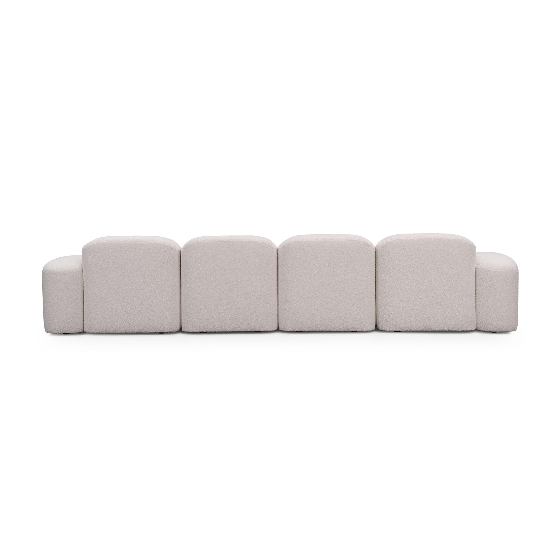 Muse 4 Seat RAF Chaise Sofa - [ Bronte La Creme ]