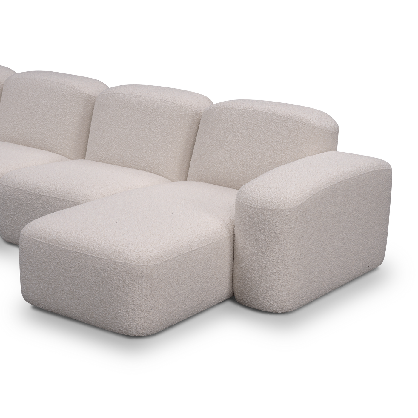 Muse 4 Seat RAF Chaise Sofa - [ Bronte La Creme ]