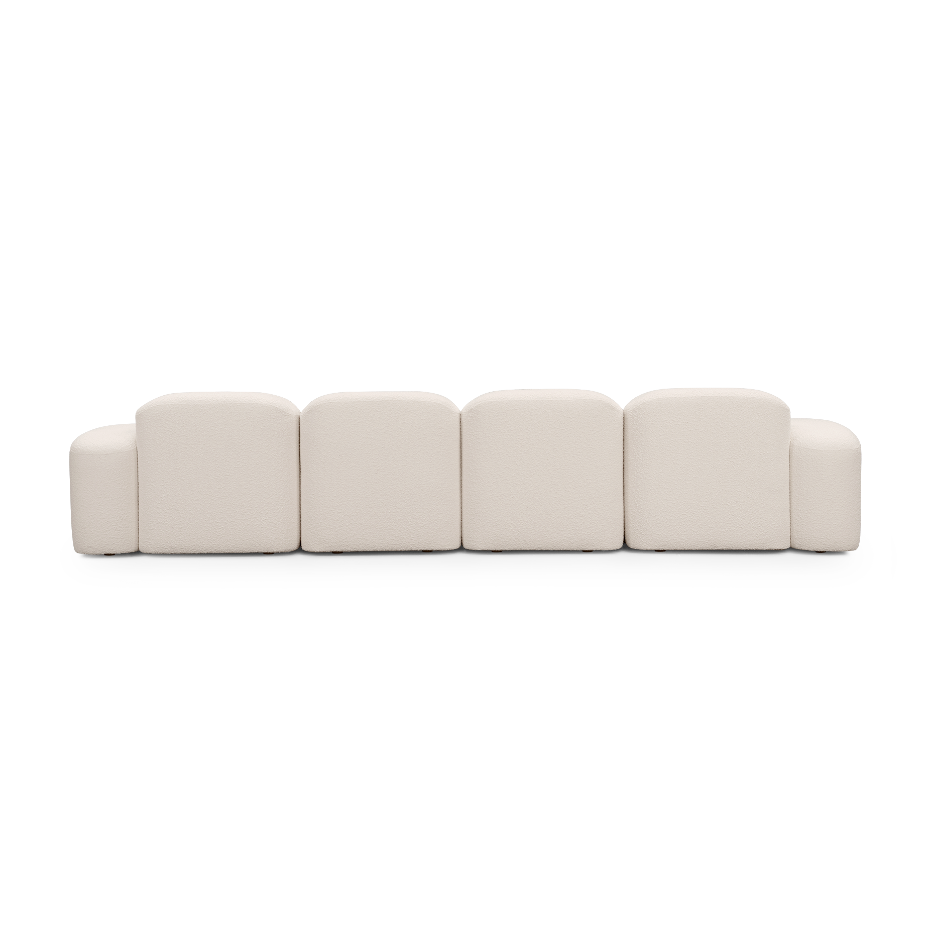 Muse 4 Seat RAF Chaise Sofa - [ Bronte Whipped Cream ]