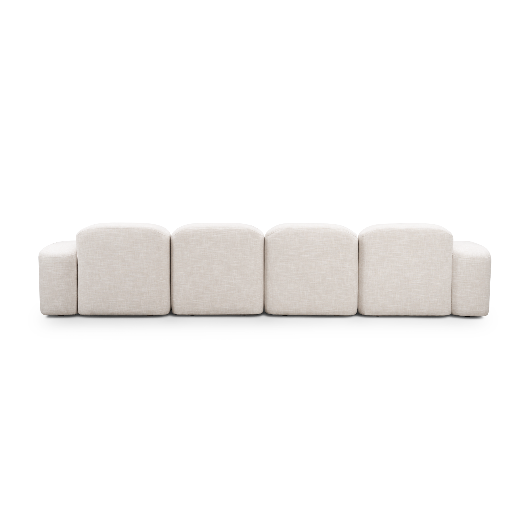 Muse 4 Seat RAF Chaise Sofa - [ Byron Oyster ]