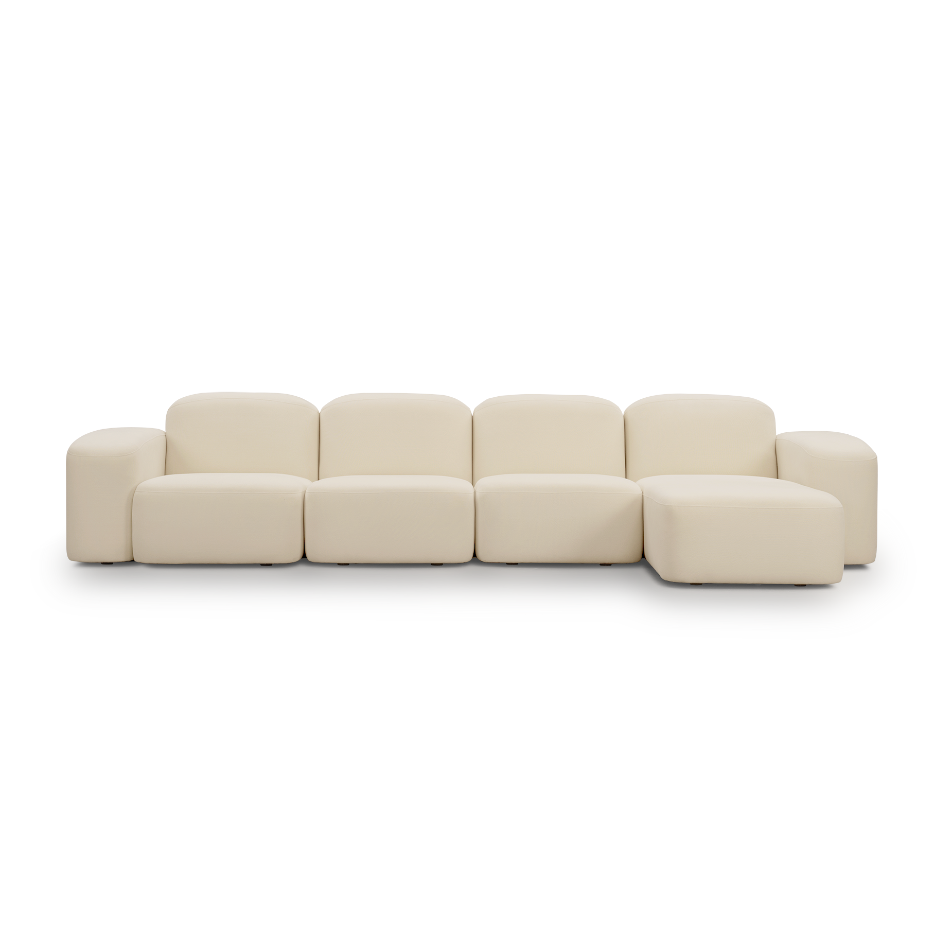 Muse 4 Seat RAF Chaise Sofa - [ Cabarita Natural ]