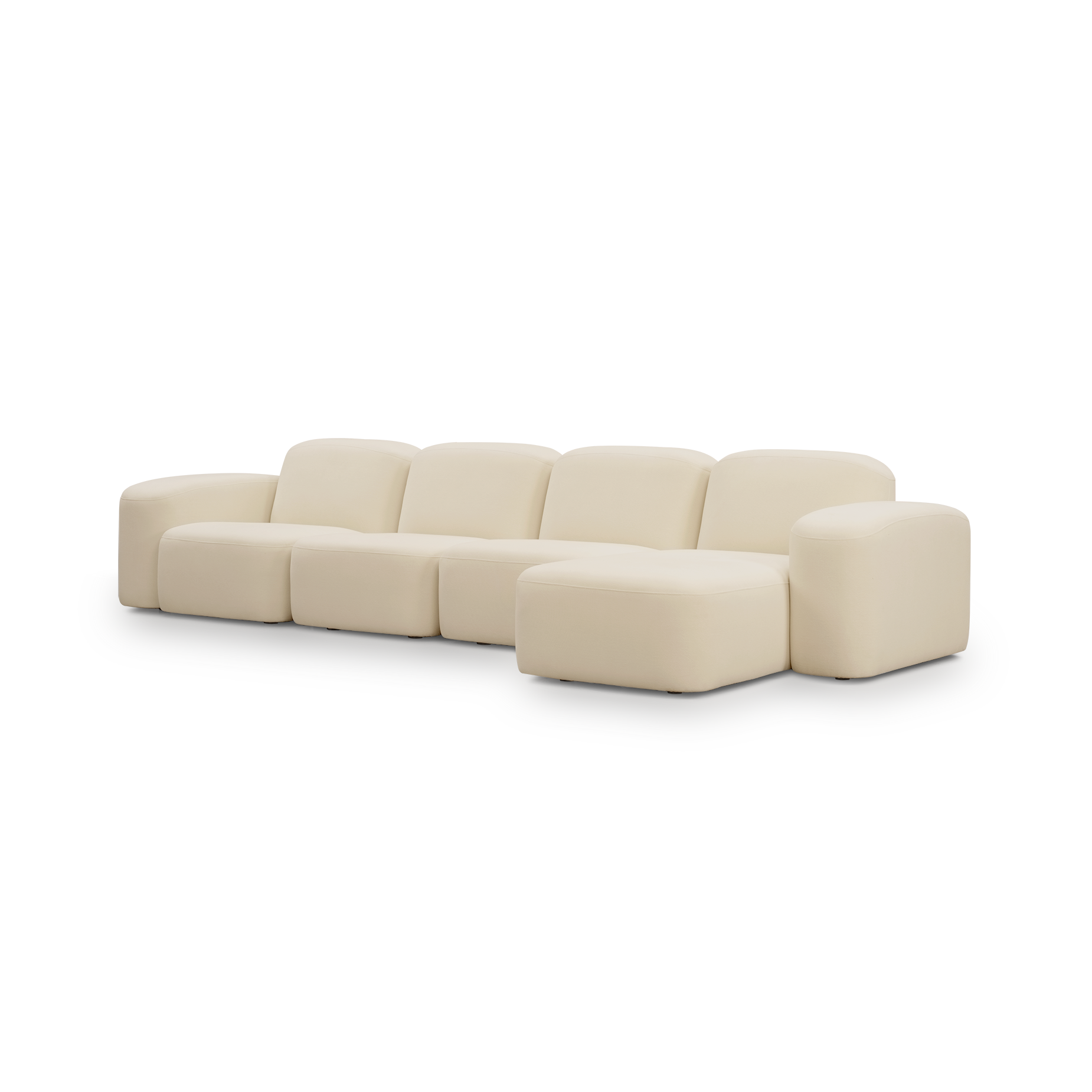 Muse 4 Seat RAF Chaise Sofa - [ Cabarita Natural ]