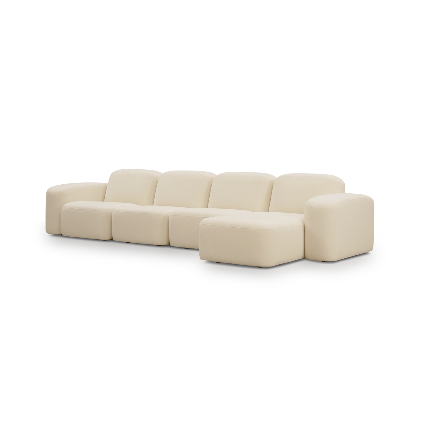 Muse 4 Seat RAF Chaise Sofa - [ Cabarita Natural ]