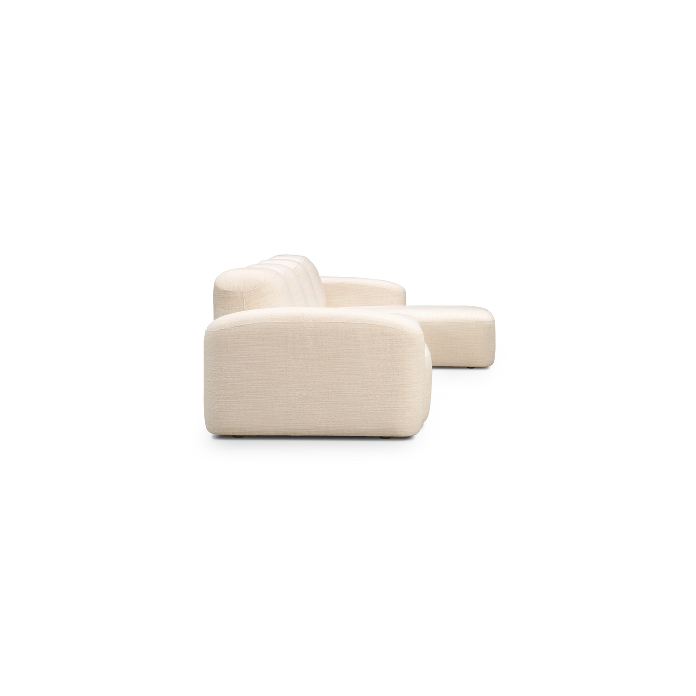 Muse 4 Seat RAF Chaise Sofa - [ Hyams Sable ]