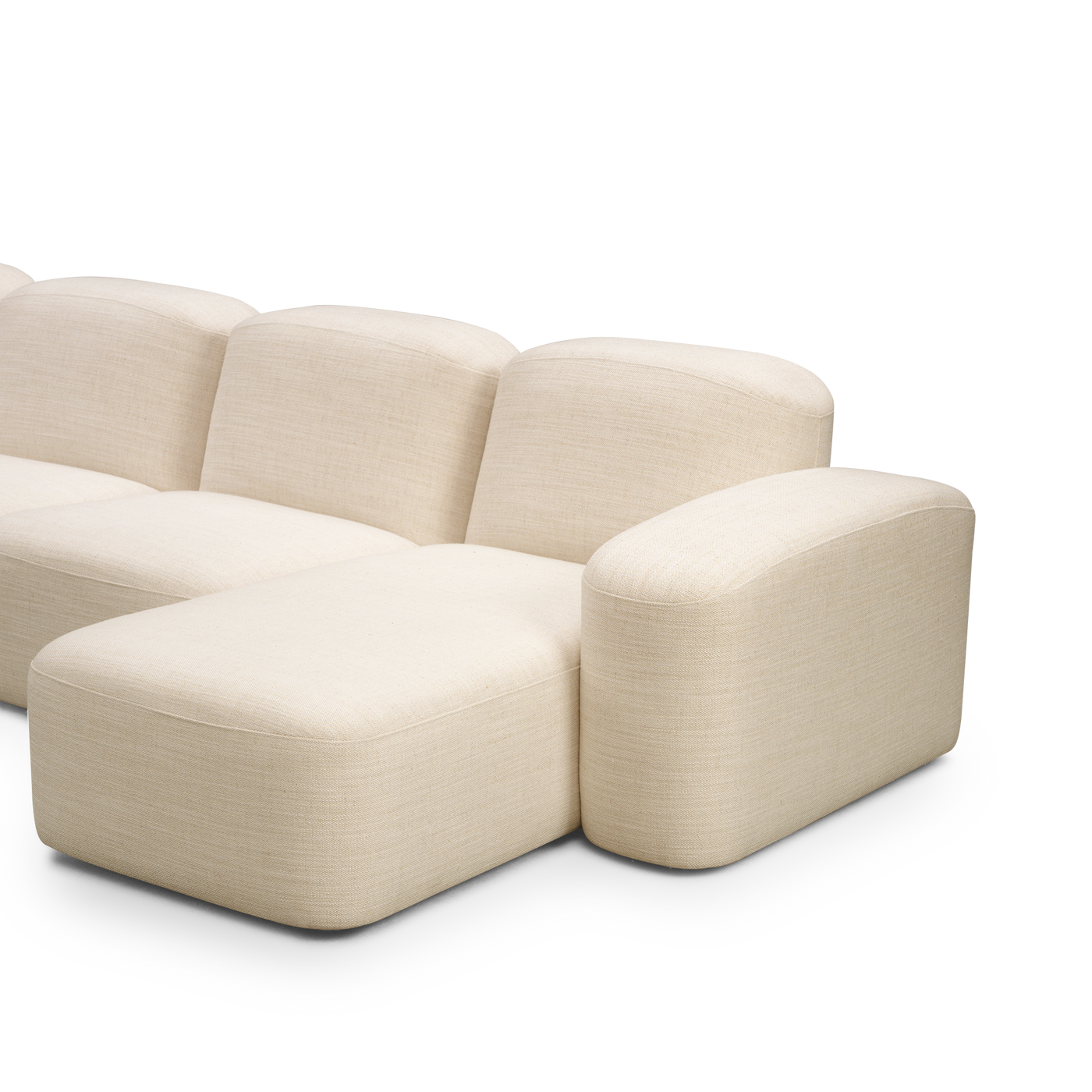 Muse 4 Seat RAF Chaise Sofa - [ Hyams Sable ]