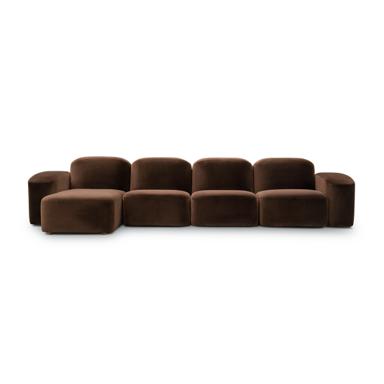 Muse 4 Seat LAF Chaise Sofa - [ Avalon Piccolo ]