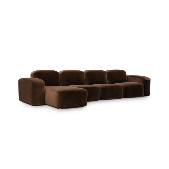 Muse 4 Seat LAF Chaise Sofa - [ Avalon Piccolo ]