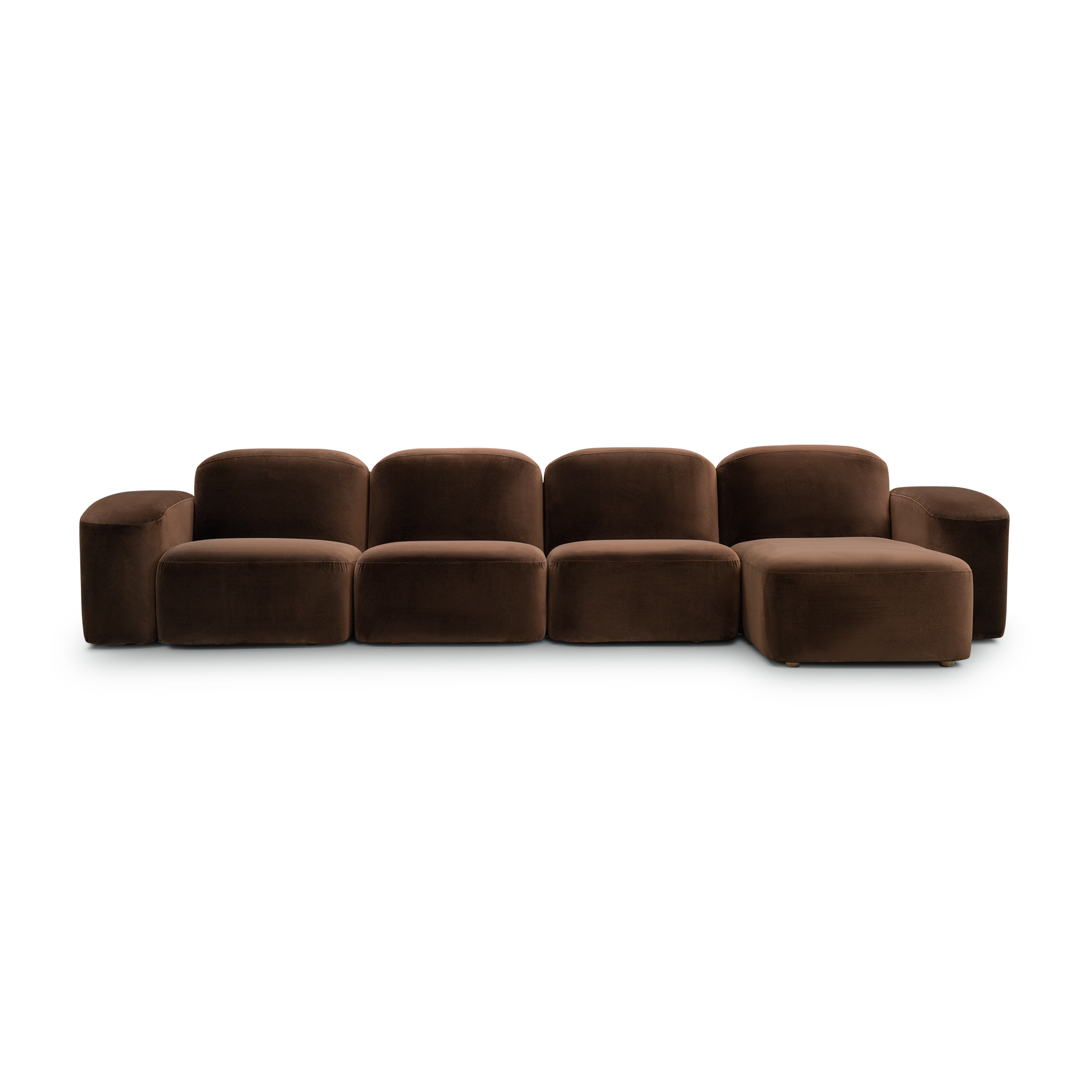 Muse 4 Seat RAF Chaise Sofa - [ Avalon Piccolo ]