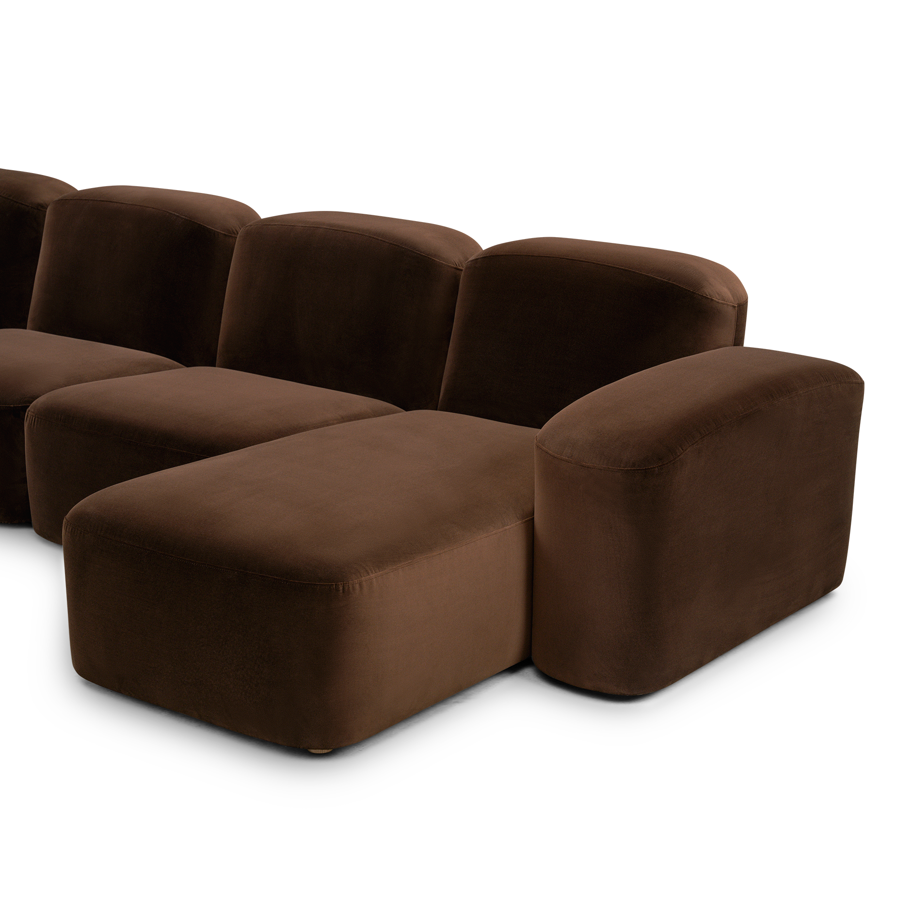 Muse 4 Seat RAF Chaise Sofa - [ Avalon Piccolo ]