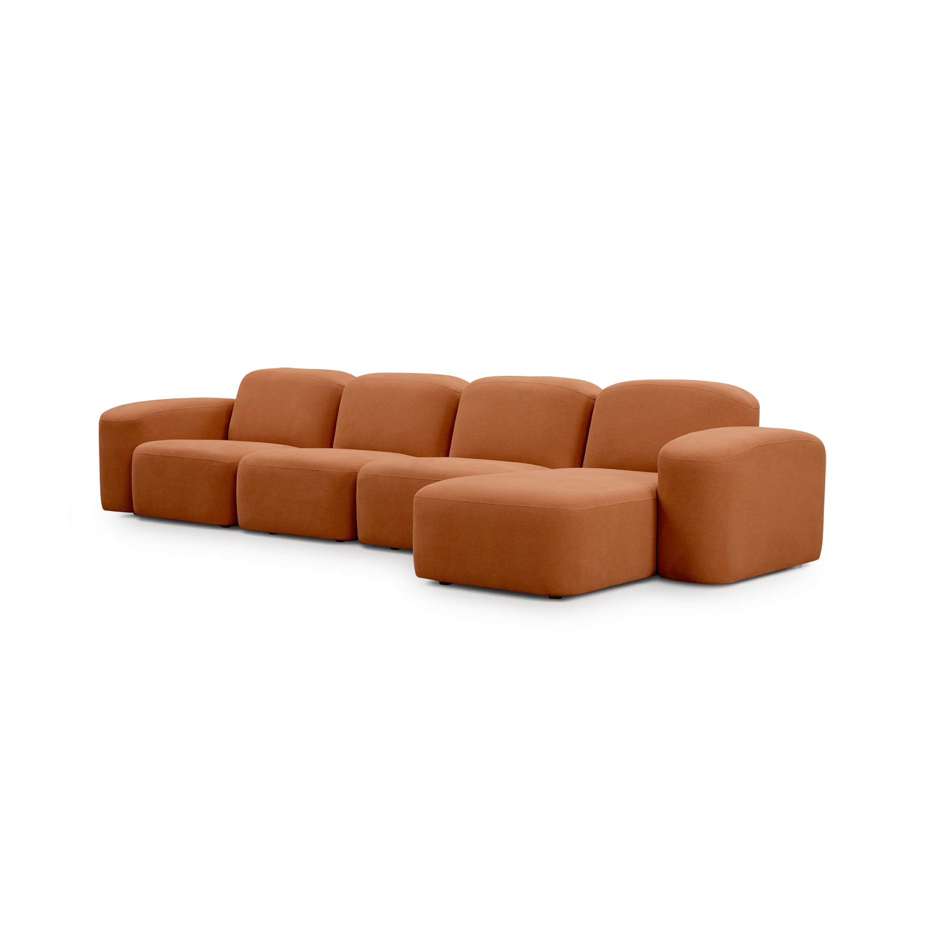 Muse 4 Seat RAF Chaise Sofa - [ Cabarita Hazel ]