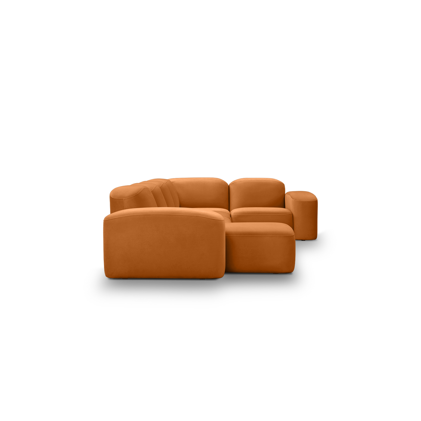 Muse 5 Piece LAF Chaise Modular Sofa - [ Malibu Caramel ]